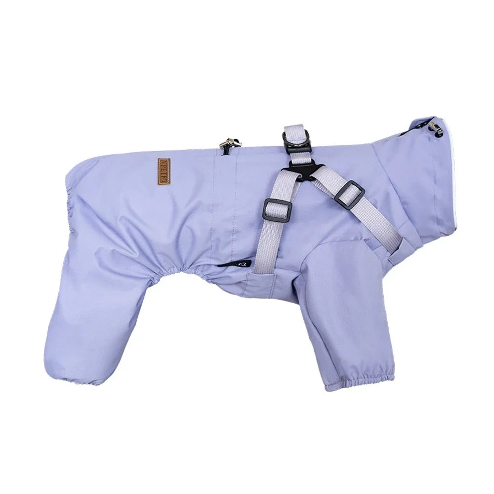 Dog Raincoat with Harness