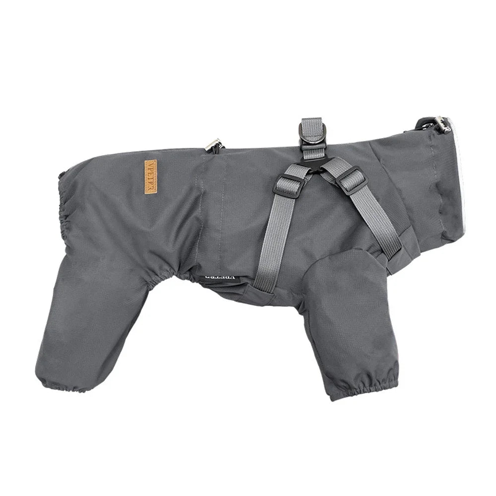 Dog Raincoat with Harness